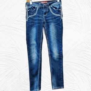 🌈 2 for $10 🌈 Seven7 girls size 10 Bling jeans